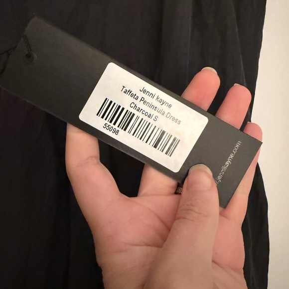 Jenni Kayne - Taffeta Peninsula Dress, charcoal small - Picture 5 of 8